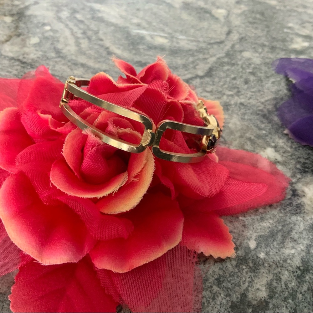 Vintage Juliana Elegant Gold and Brown Women's Bracelet, by D&E. In gold - Picture 4 of 7